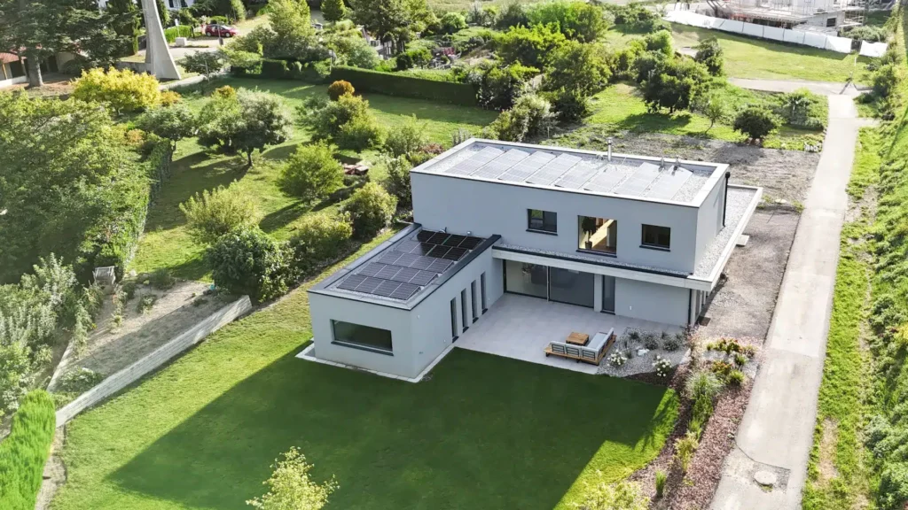 villa uvrier construction